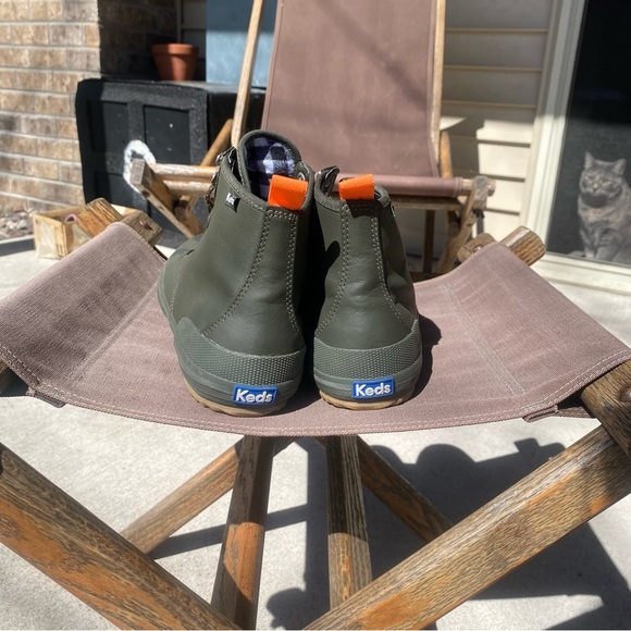 Keds Scout Splash Green Lace Up Rain Boots - Picture 4 of 6